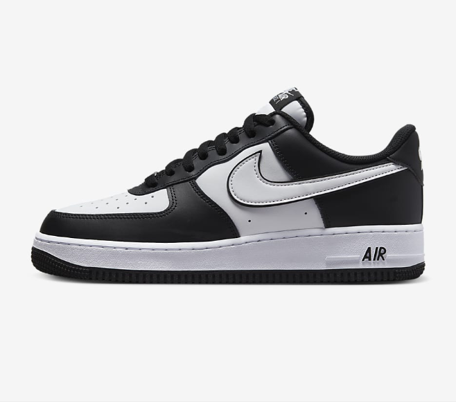 Nike Air Force 1 With Premium – Black & White Classic Edition