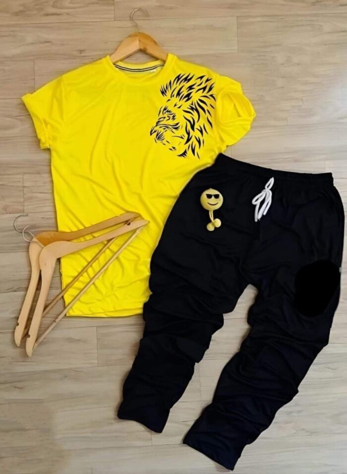 2 Pcs Mans Polyester Printed Track Suit - Image 2