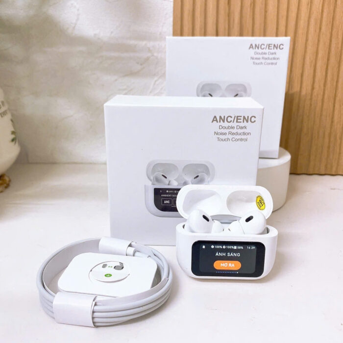 A9 Pro Airpods ANC/ENC Touch Screen Wireless Earbuds