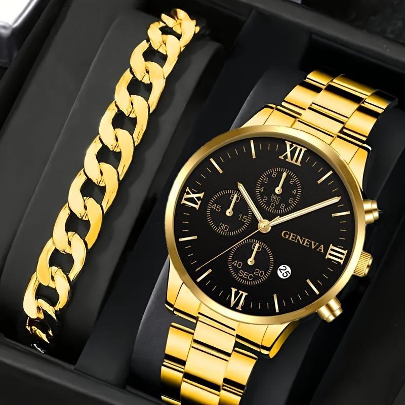 Man's Stylish Diamond Steel watch
