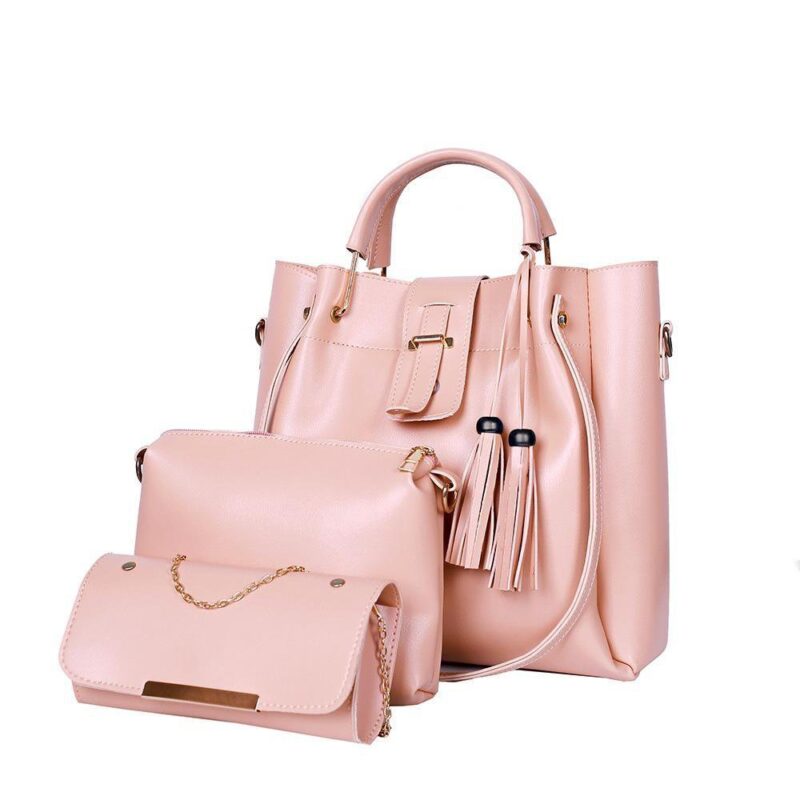 3 Pcs Woman Beautiful Pu leather Shoulder Bag
