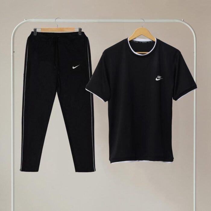2 Pcs Man's Polyester Plain Track Suit