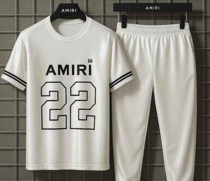2 Pcs Man's Micro Interlock Printed Track Suit