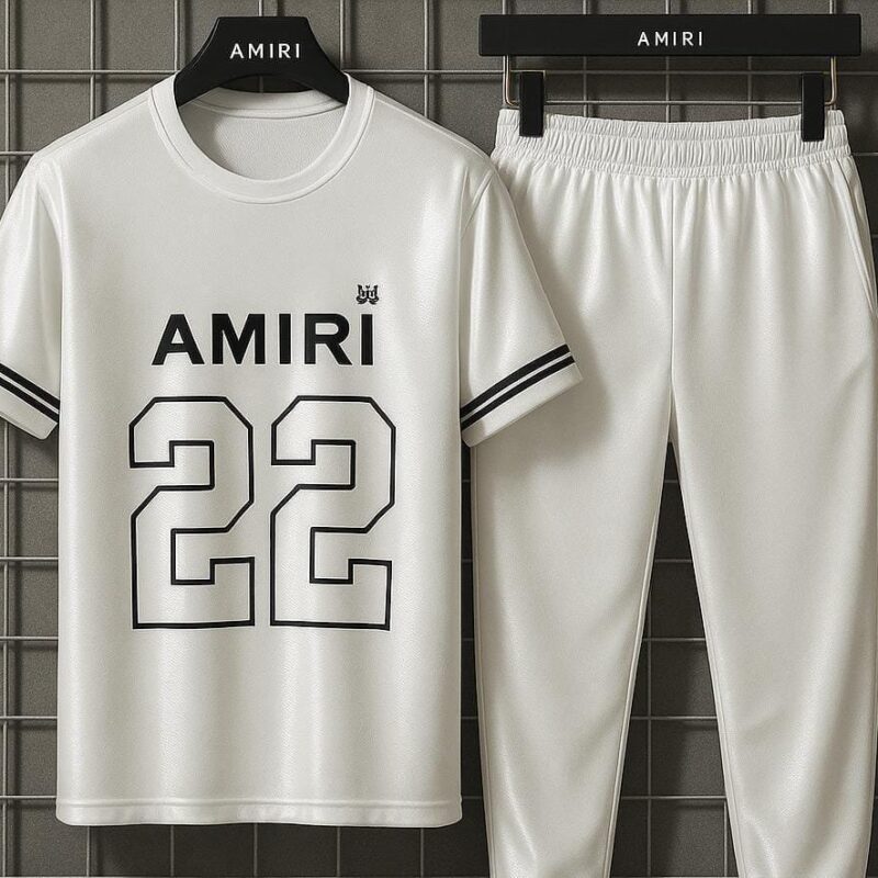 2 Pcs Man's Micro Interlock Printed Track Suit