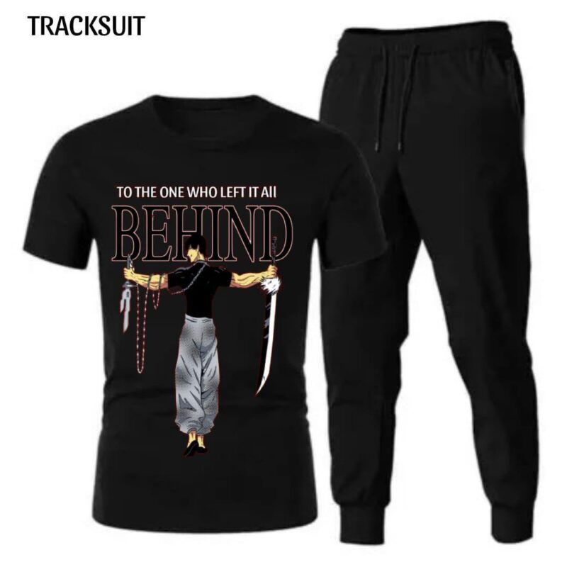2 Pcs Man's Cotton Plain Track Suit